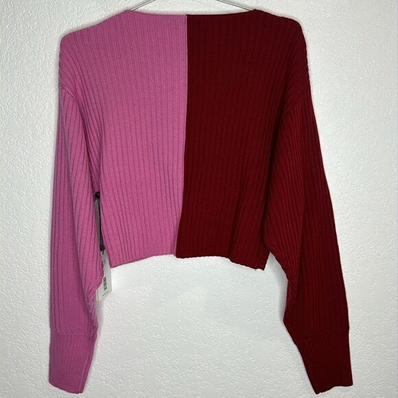NWT AMUR Cruz Twist Sweater Cranberry Red XS - Picture 6 of 14